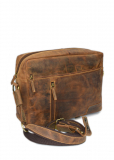 Vintage-Leder Umhängetasche, braun